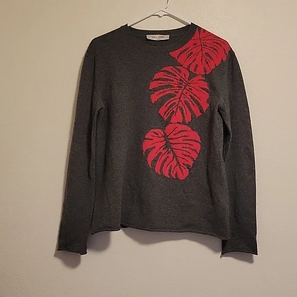 Valentino Leaf Intrasia Cashmere Sweater - Picture 7 of 15